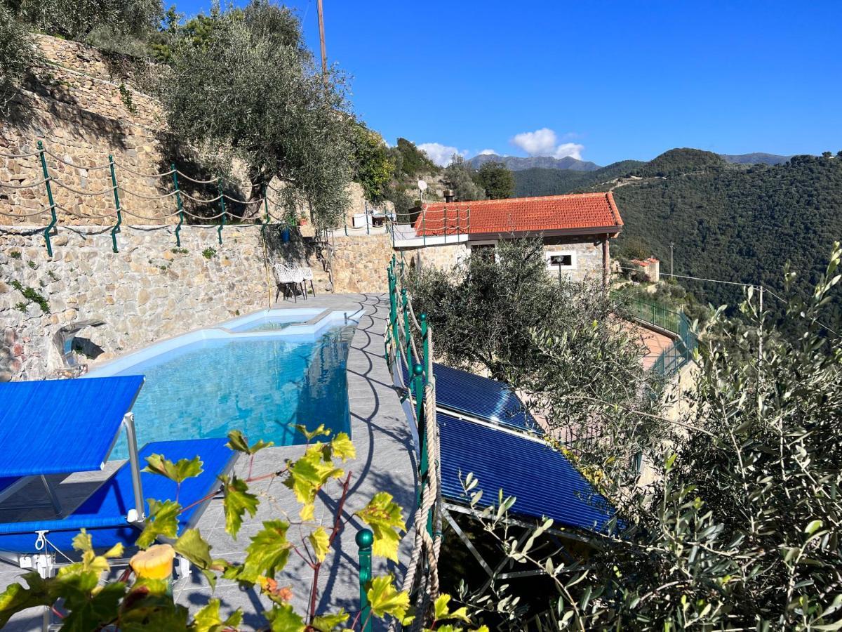 Villa Di Campagna Con Vista Mare 5 Camere Da Letto Pampara エクステリア 写真